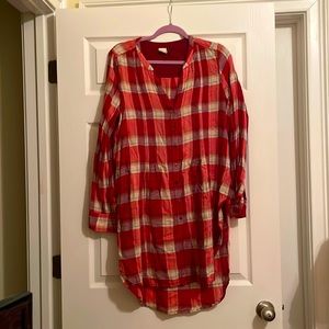 Anthropologie Akemi + Kin Lucie plaid tunic